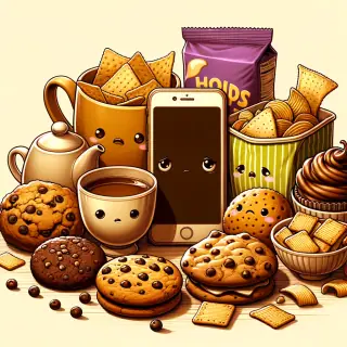 Emotional Support Snacks — a wellness humor illustration